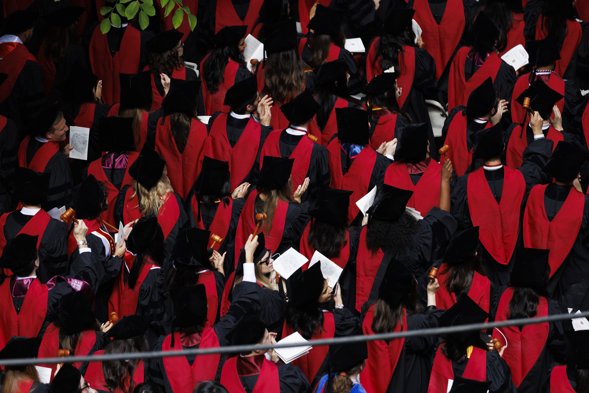 Students seated for Commencement